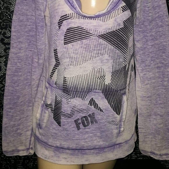 💜 FOX RIDERS RARE A+SOFT PURPLE VINTAGE PULLOVER - Picture 3 of 7